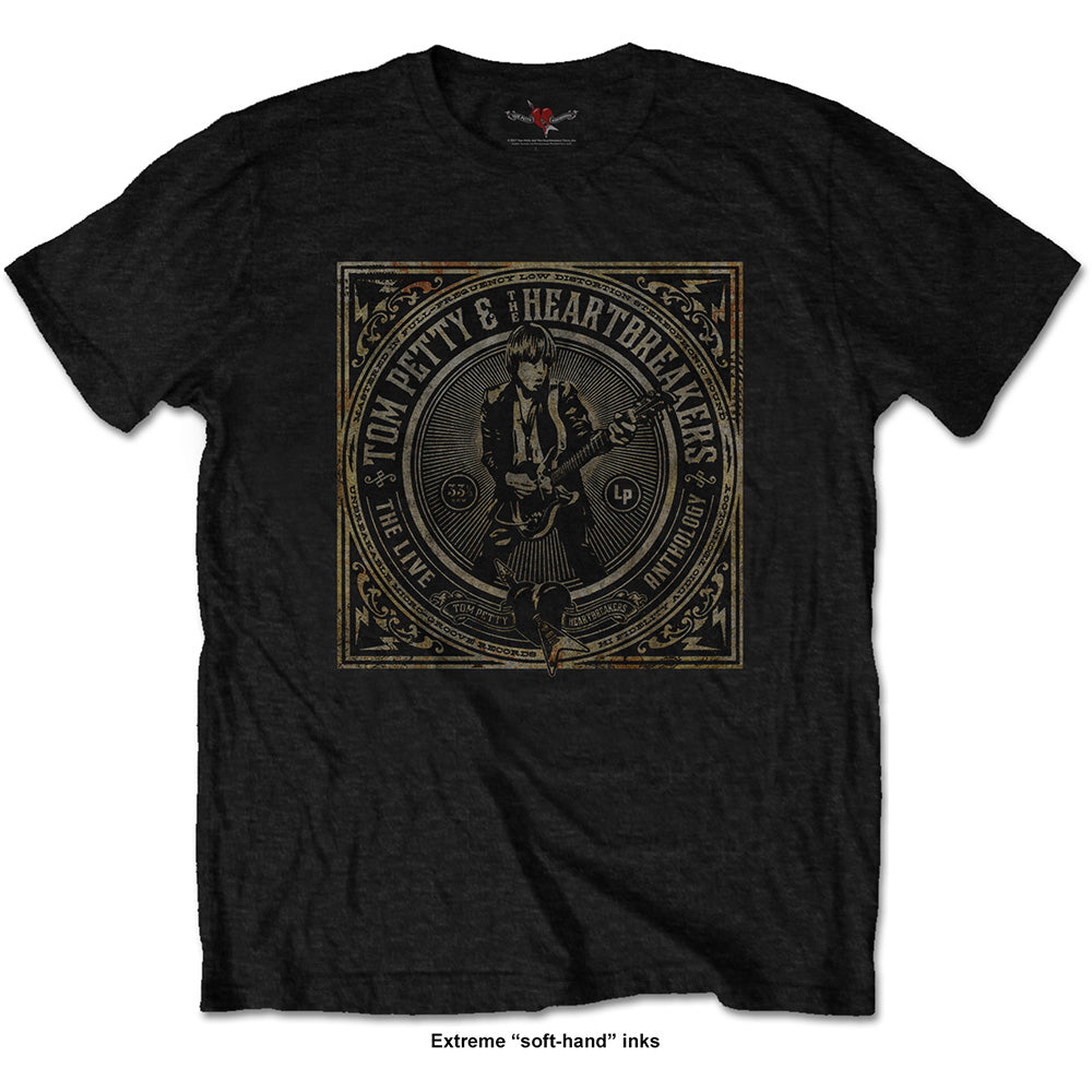 Tom Petty & The Heartbreakers Unisex T-Shirt: Live Anthology (Soft Hand Inks)