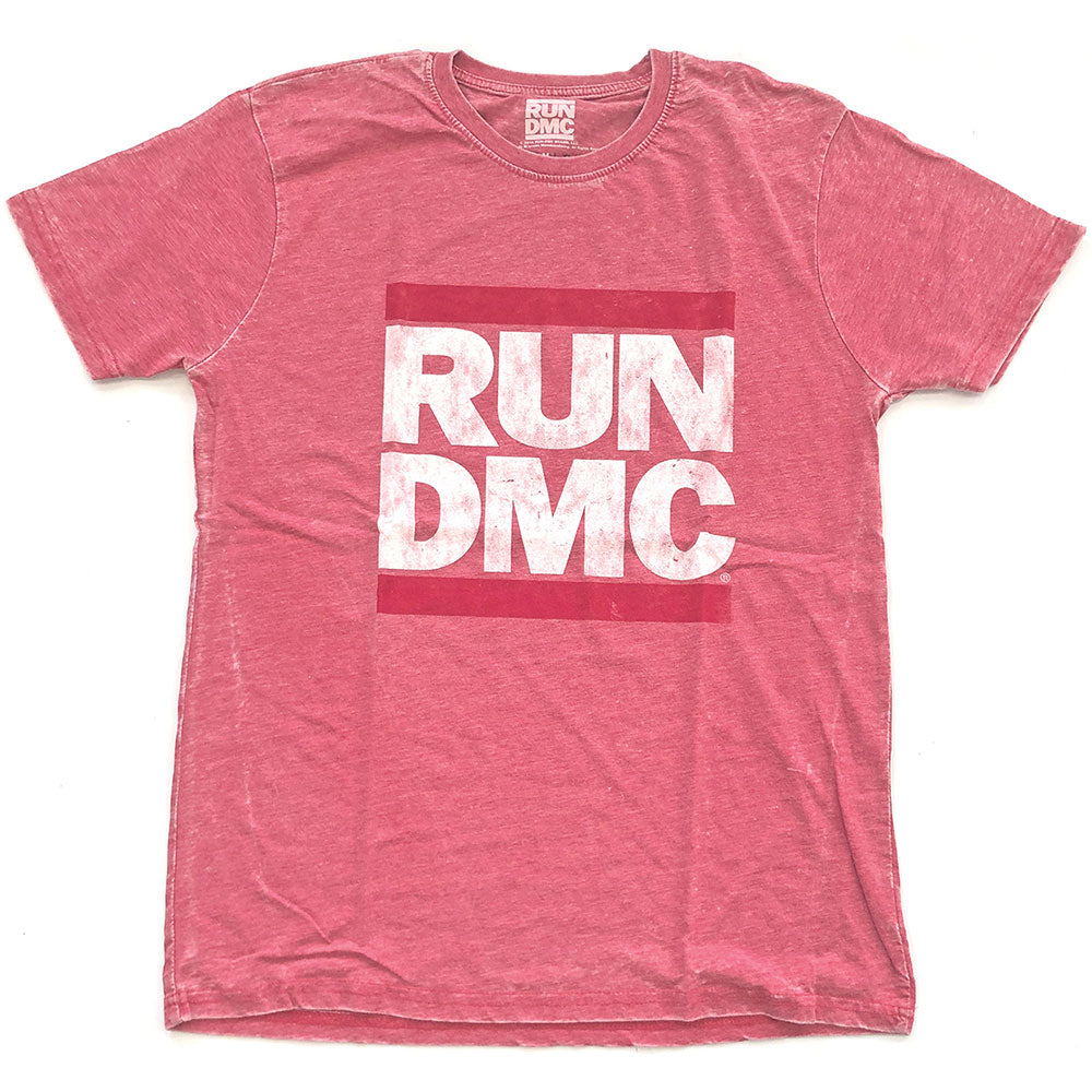 Run DMC Unisex Burn Out T-Shirt: Logo Vintage