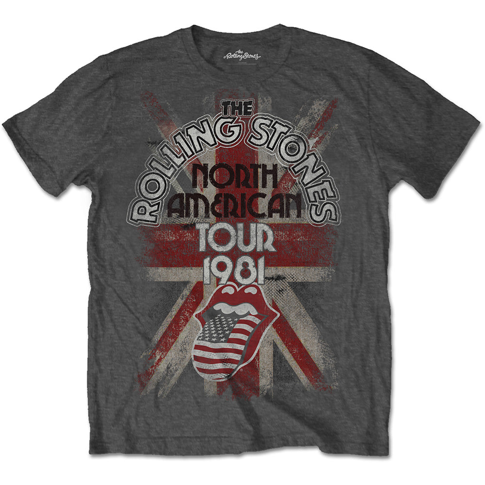 The Rolling Stones Unisex T-Shirt: North American Tour 1981