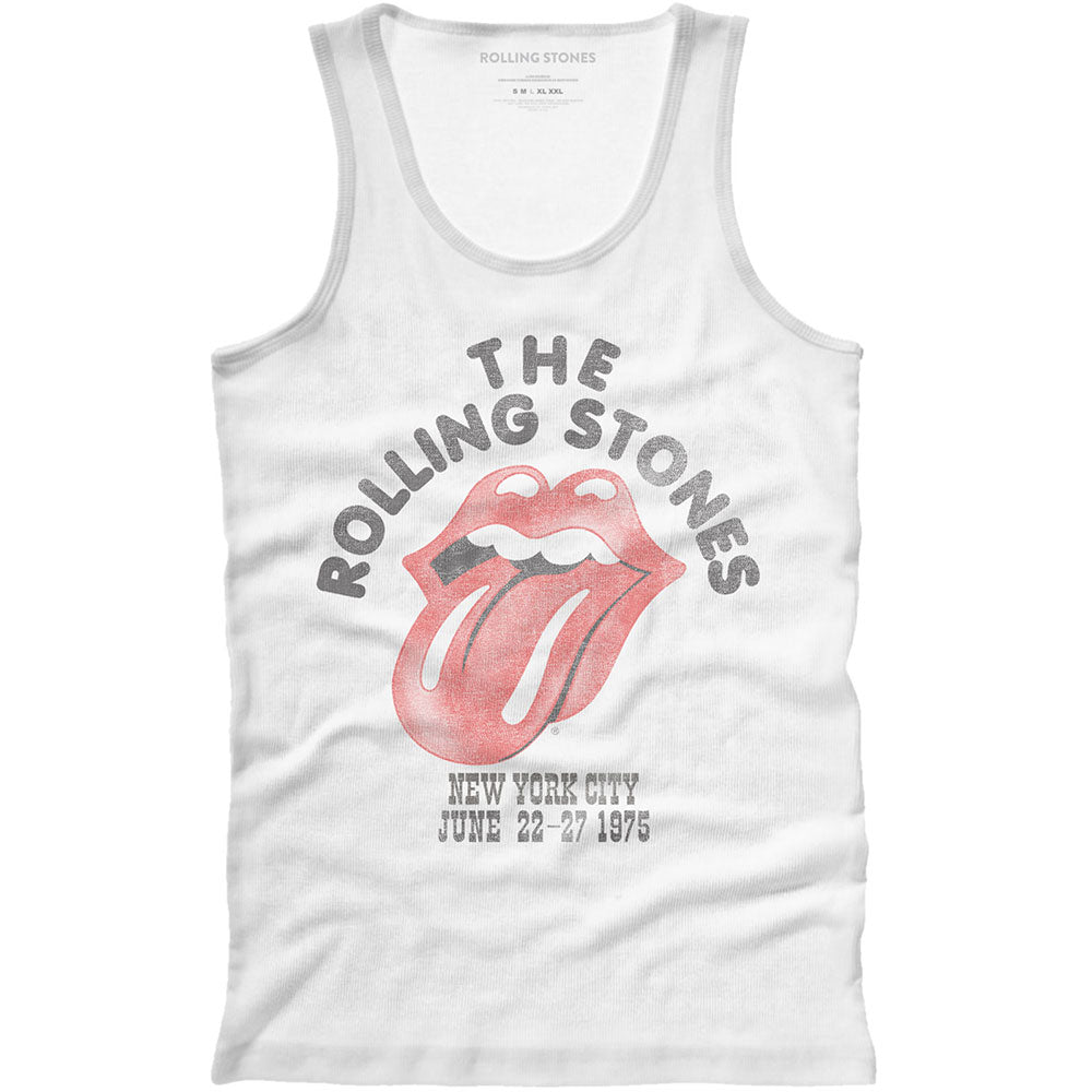 The Rolling Stones Unisex Vest T-Shirt: NYC '75 