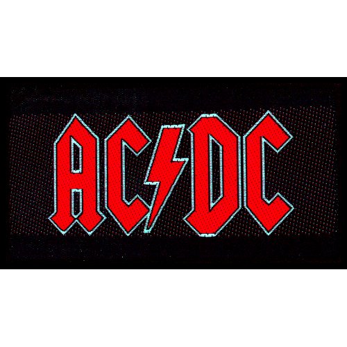 AC/DC Standard Patch: Red Logo (Loose)