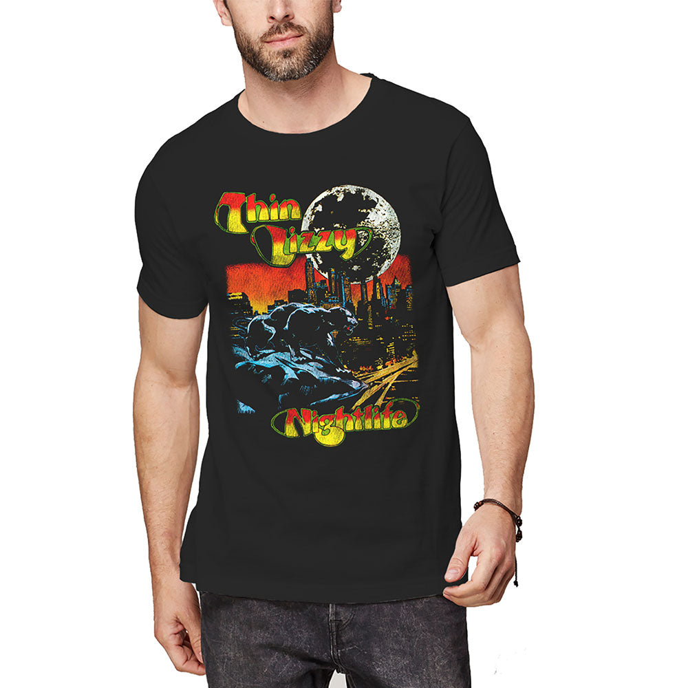 Thin Lizzy Unisex T-Shirt: Nightlife Colour