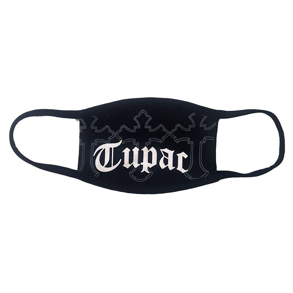 Tupac Logo & Crosses Face Mask