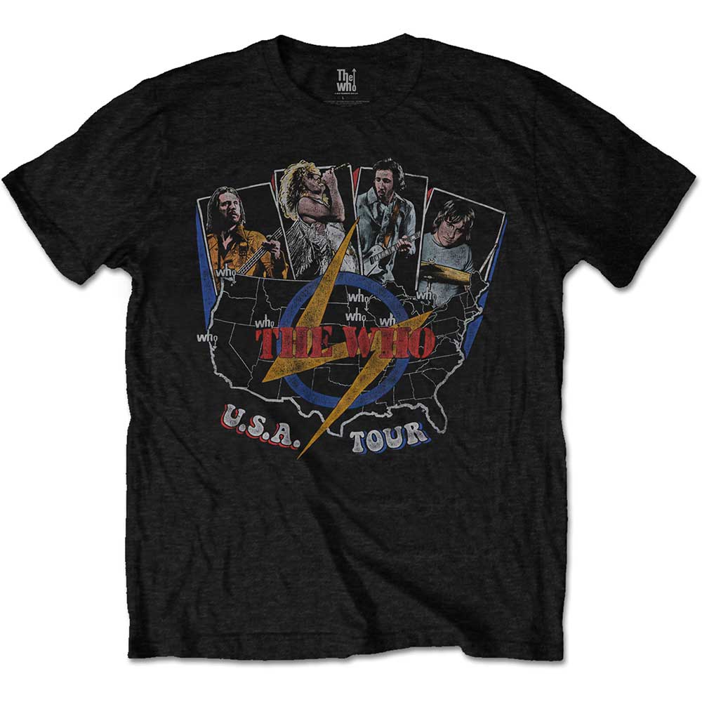 The Who Unisex T-Shirt: USA Tour Vintage