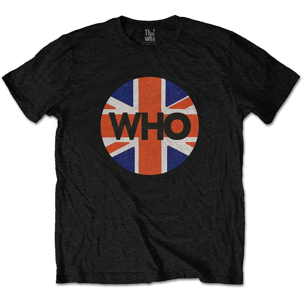 The Who Unisex T-Shirt: Union Jack Circle