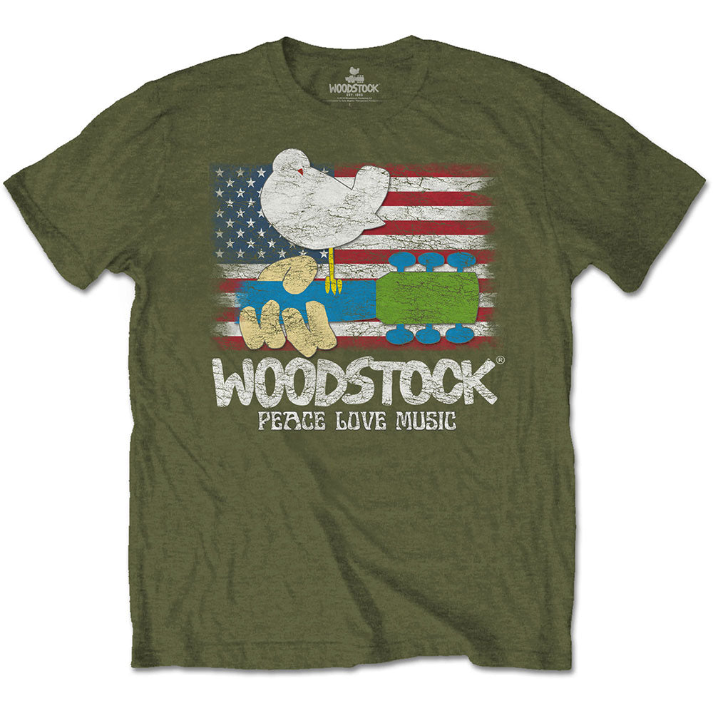 Woodstock Unisex T-Shirt: Flag