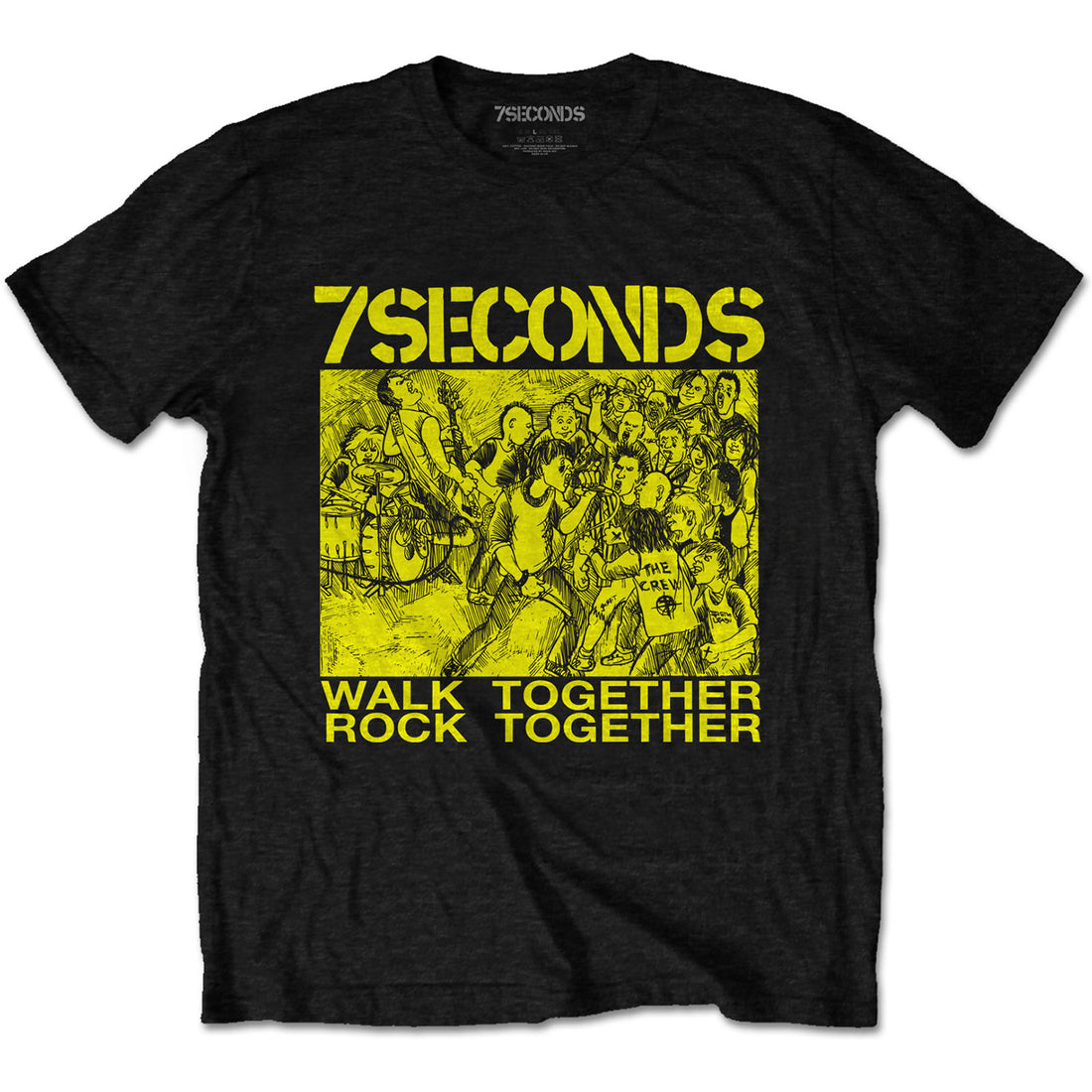 7 Seconds Unisex T-Shirt: WTRT (Back Print)