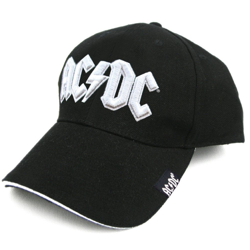 AC/DC Baseball Cap: White Logo