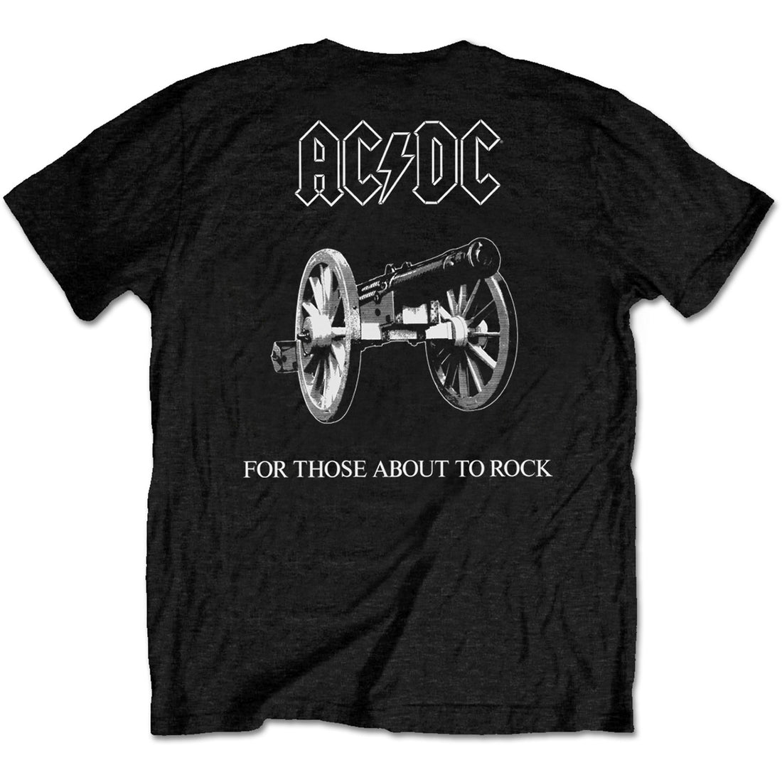 AC/DC Unisex T-Shirt: About To Rock (Back Print/Retail Pack)
