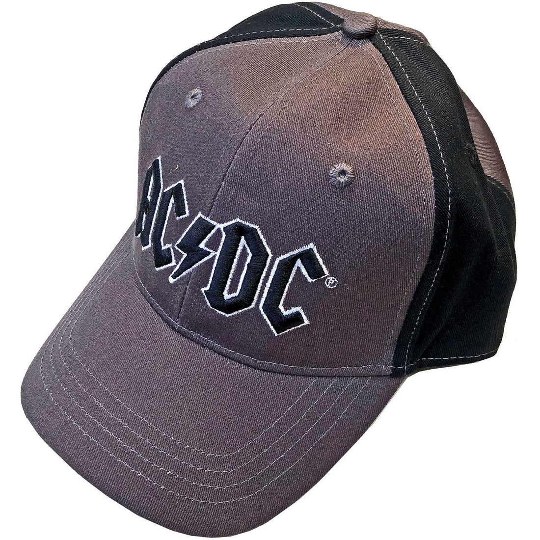 AC/DC Baseball Cap: Black Logo (2 Tone)