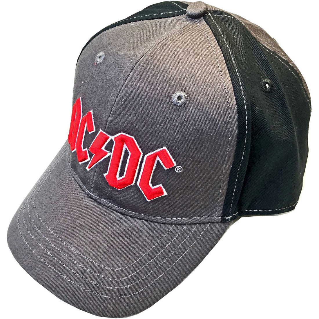 AC/DC Baseball Cap: Red Logo (2 Tone)