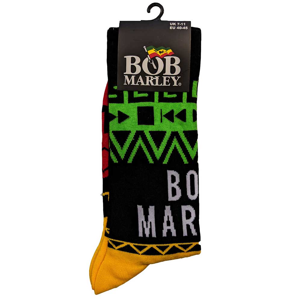 Bob Marley Ankle Socks: Press Play (US Size 8 - 12)