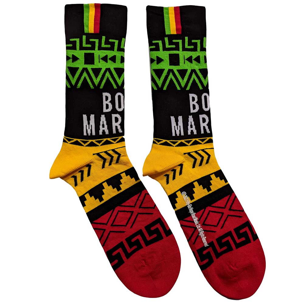 Bob Marley Ankle Socks: Press Play (US Size 8 - 12)