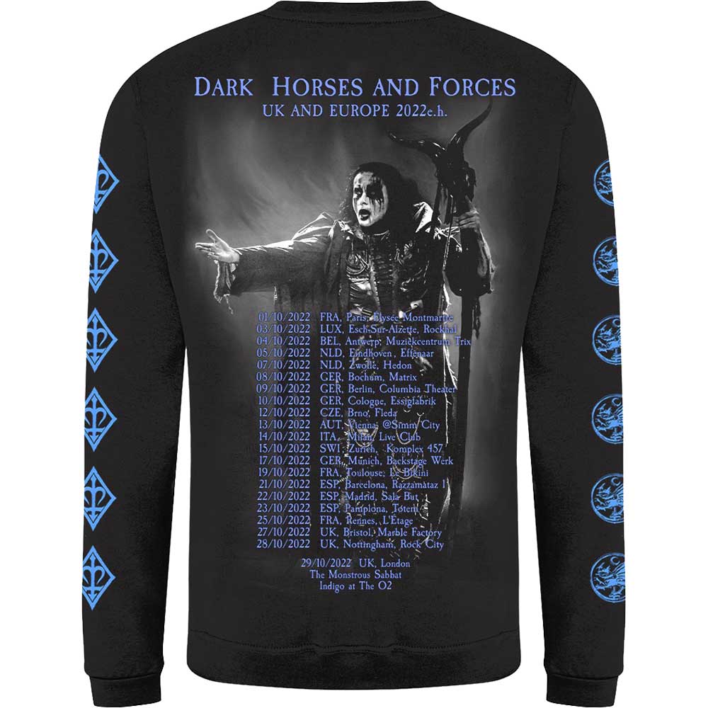 Cradle Of Filth Unisex Long Sleeve T-Shirt: Existence Band (Back & Sleeve Print)