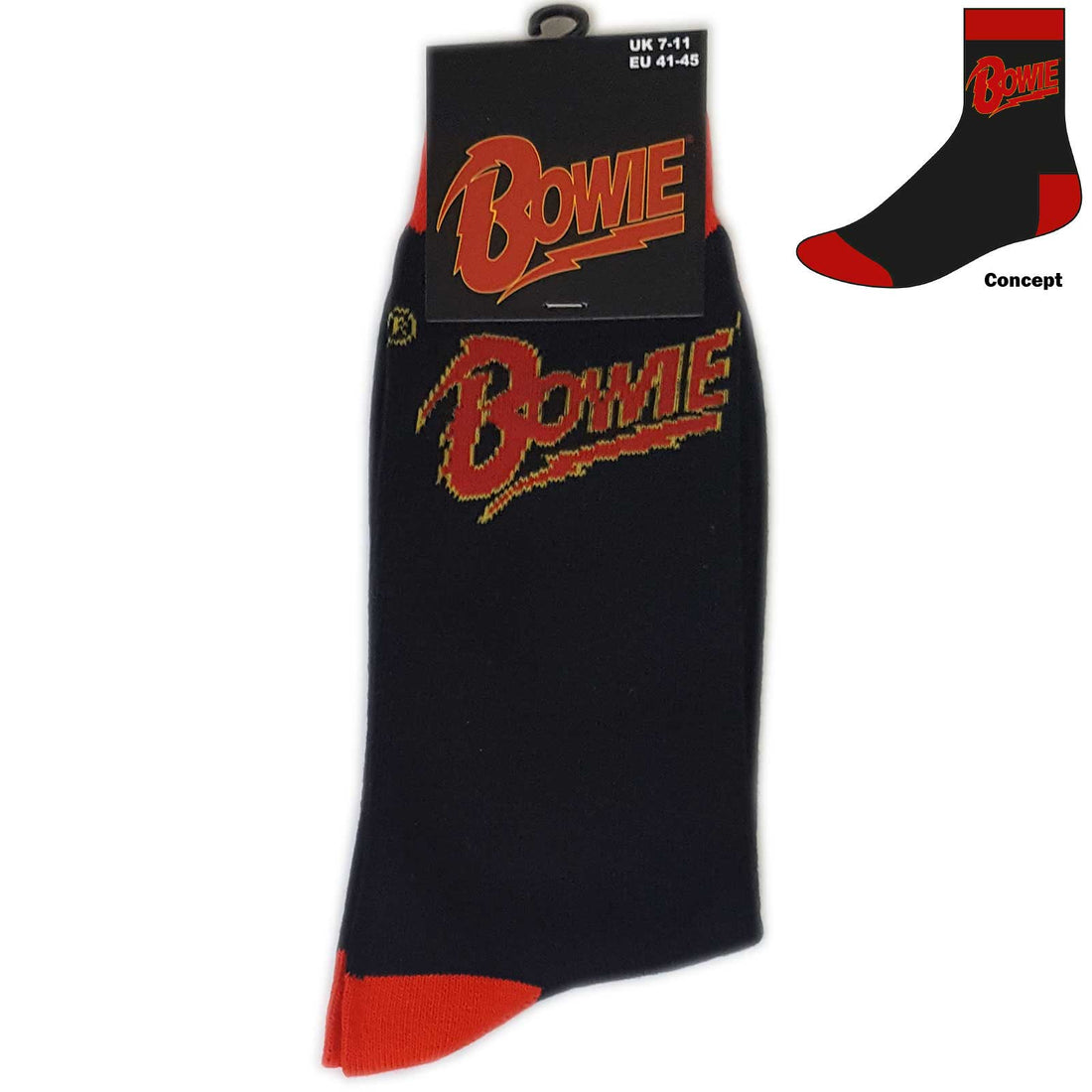 David Bowie Ankle Socks: Logo (US Size 8 - 12)