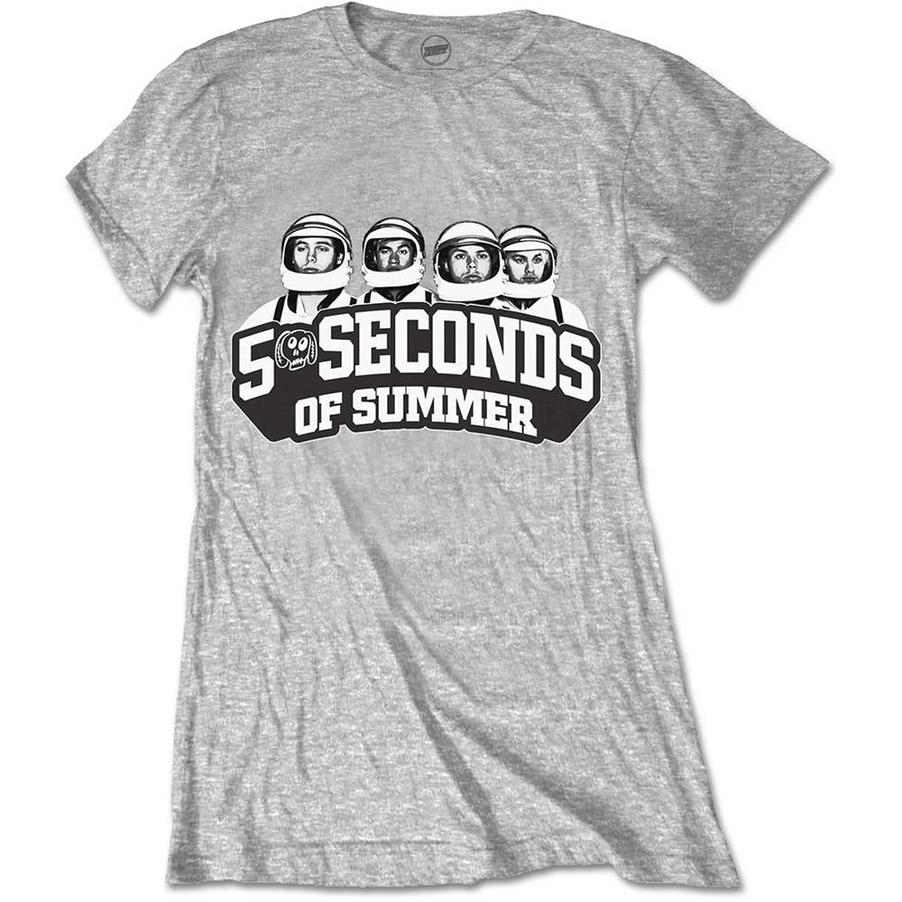 5 Seconds of Summer Ladies T-Shirt: Spaced Out Crew