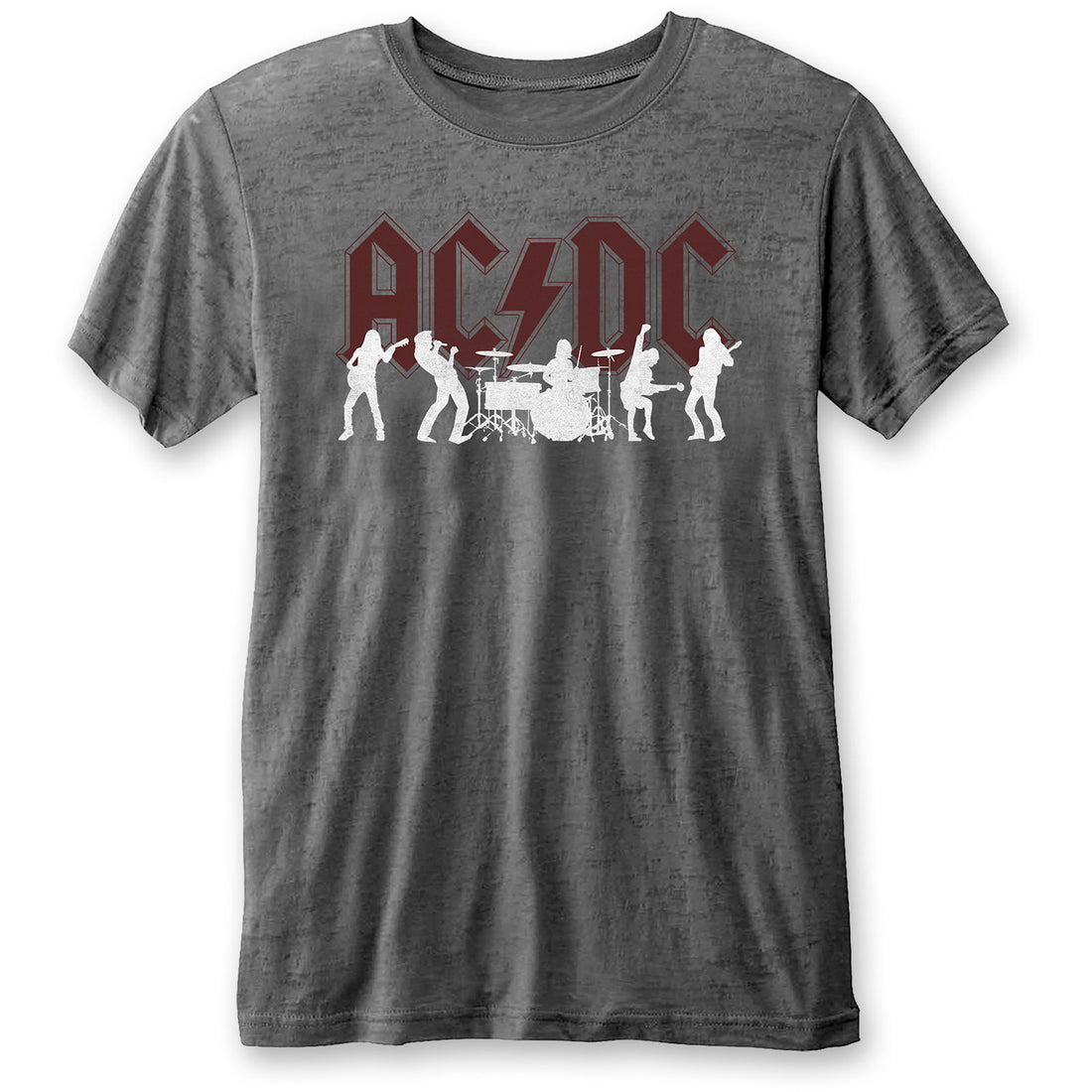 AC/DC Unisex T-Shirt: Silhouettes (Burnout)
