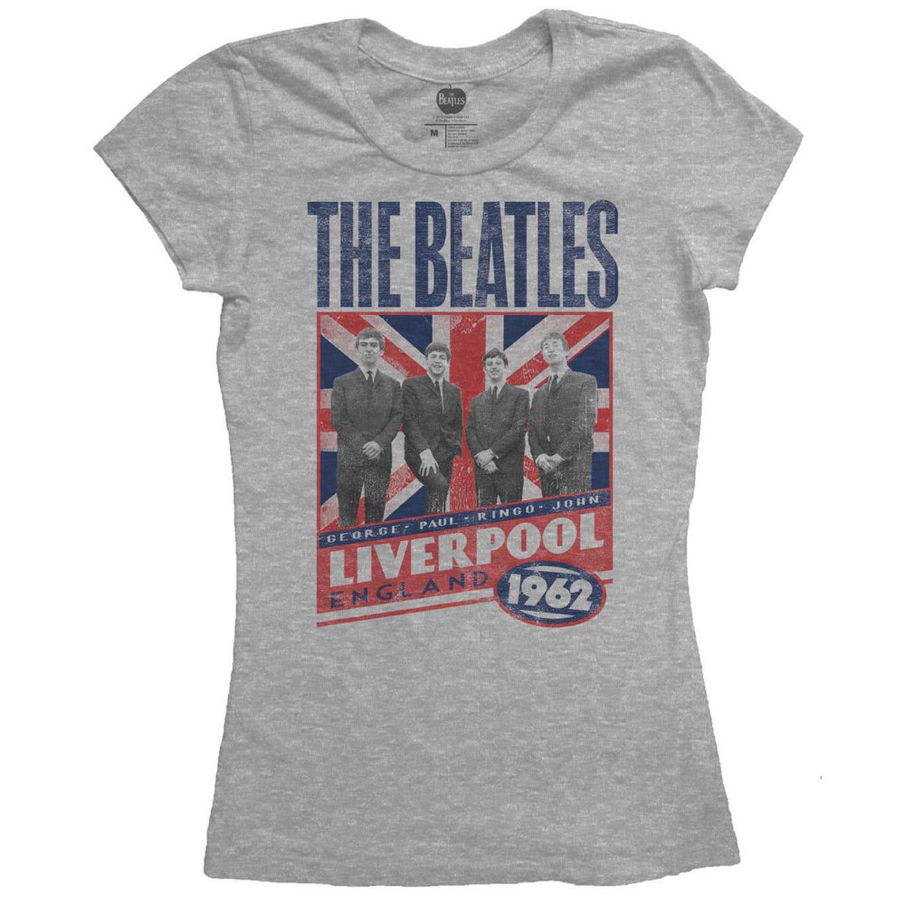 The Beatles Ladies T-Shirt: Liverpool England 1962