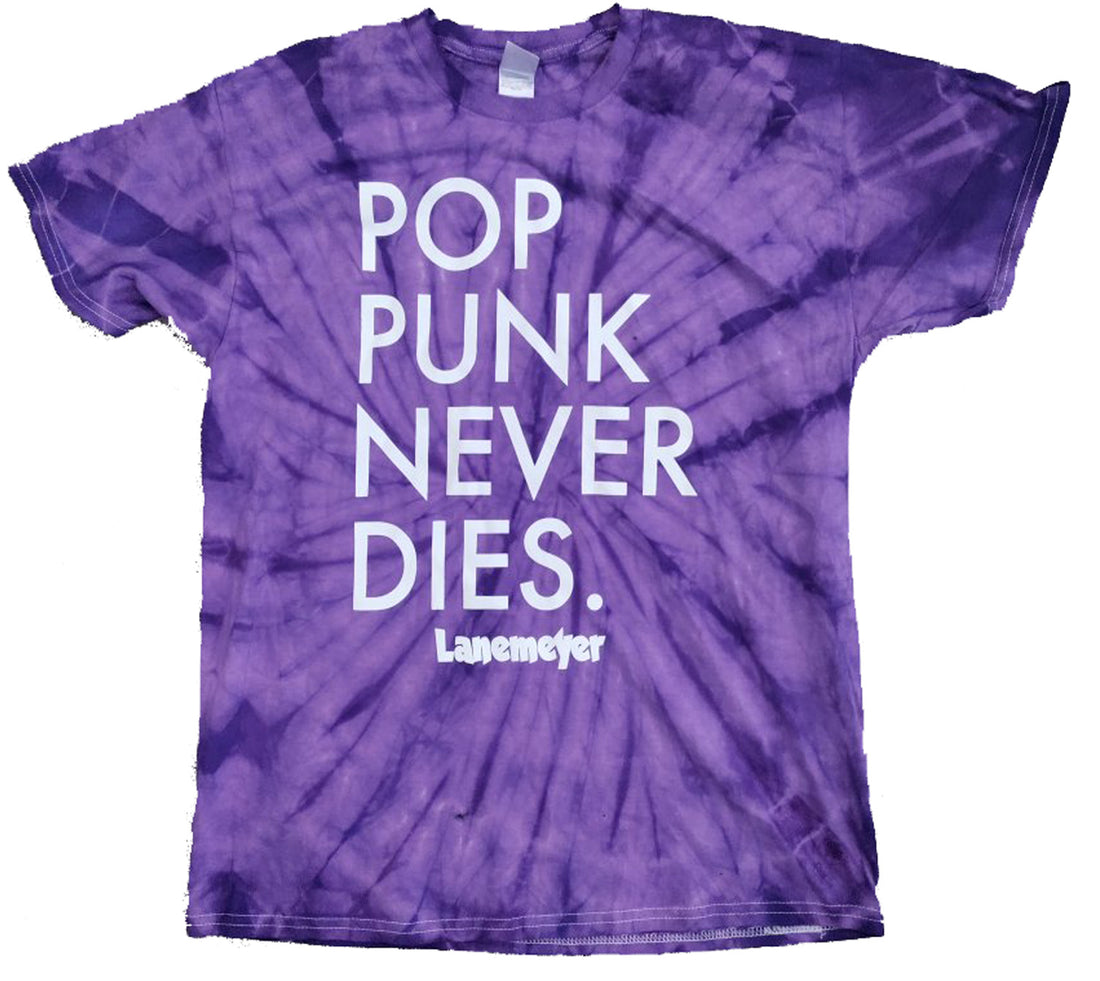Lanemeyer T-Shirt: Pop Punk Never Dies (Tie Dye)