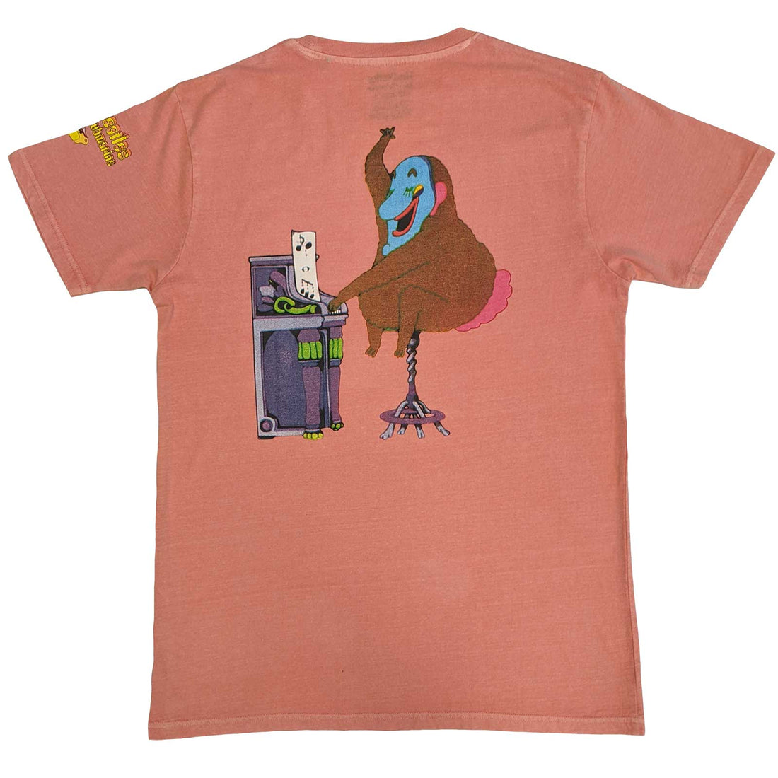 The Beatles Unisex T-Shirt: Yellow Submarine Magic Piano (Back Print)