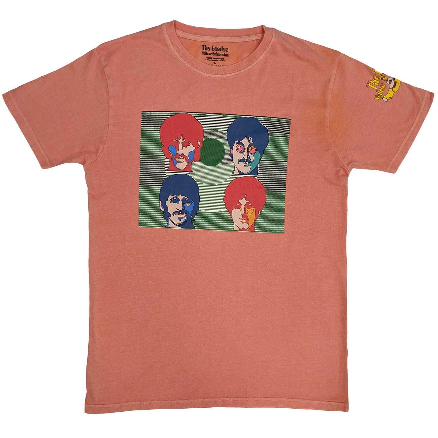 The Beatles Unisex T-Shirt: Yellow Submarine Magic Piano (Back Print)