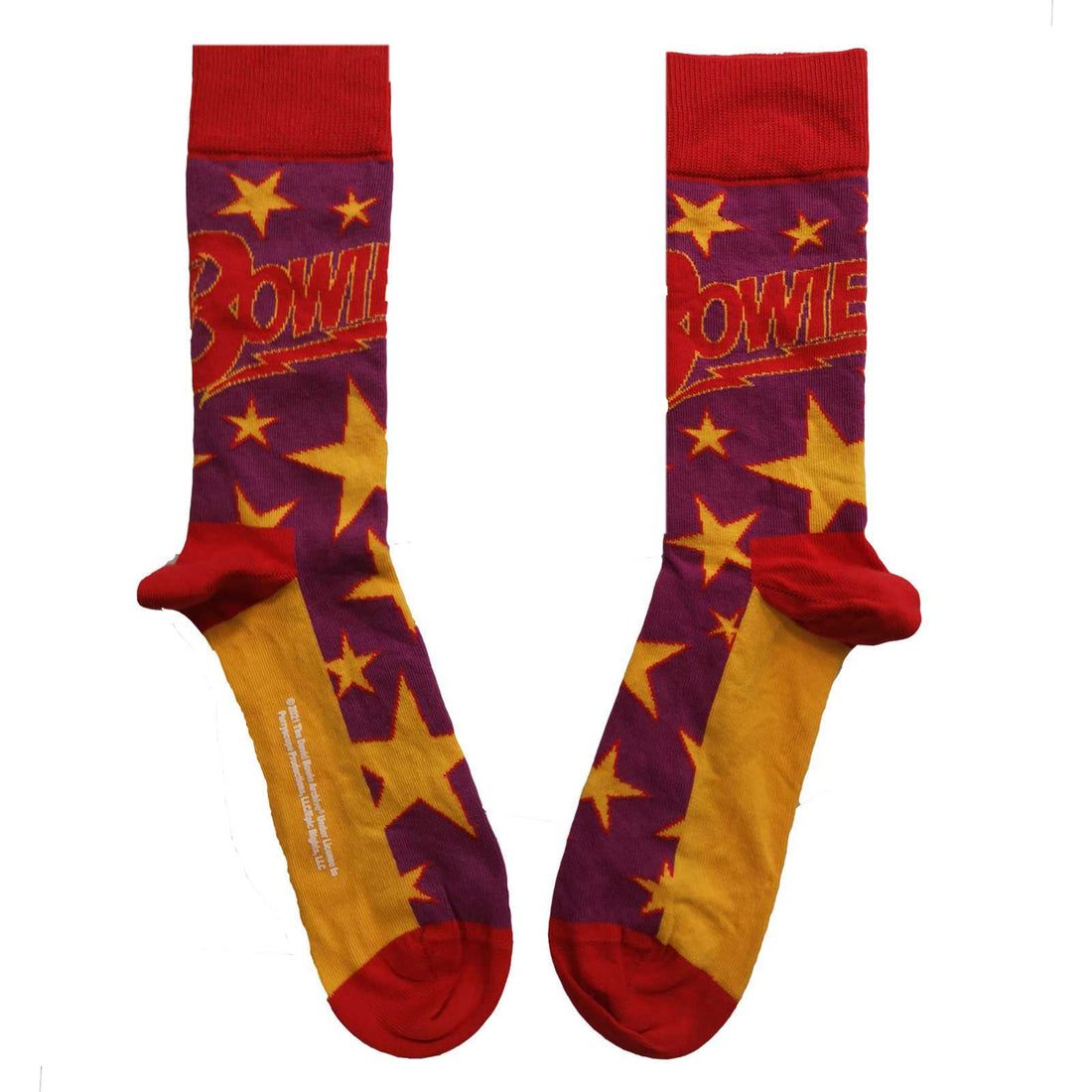 David Bowie Ankle Socks: Stars Infill (US Size 8 - 12)