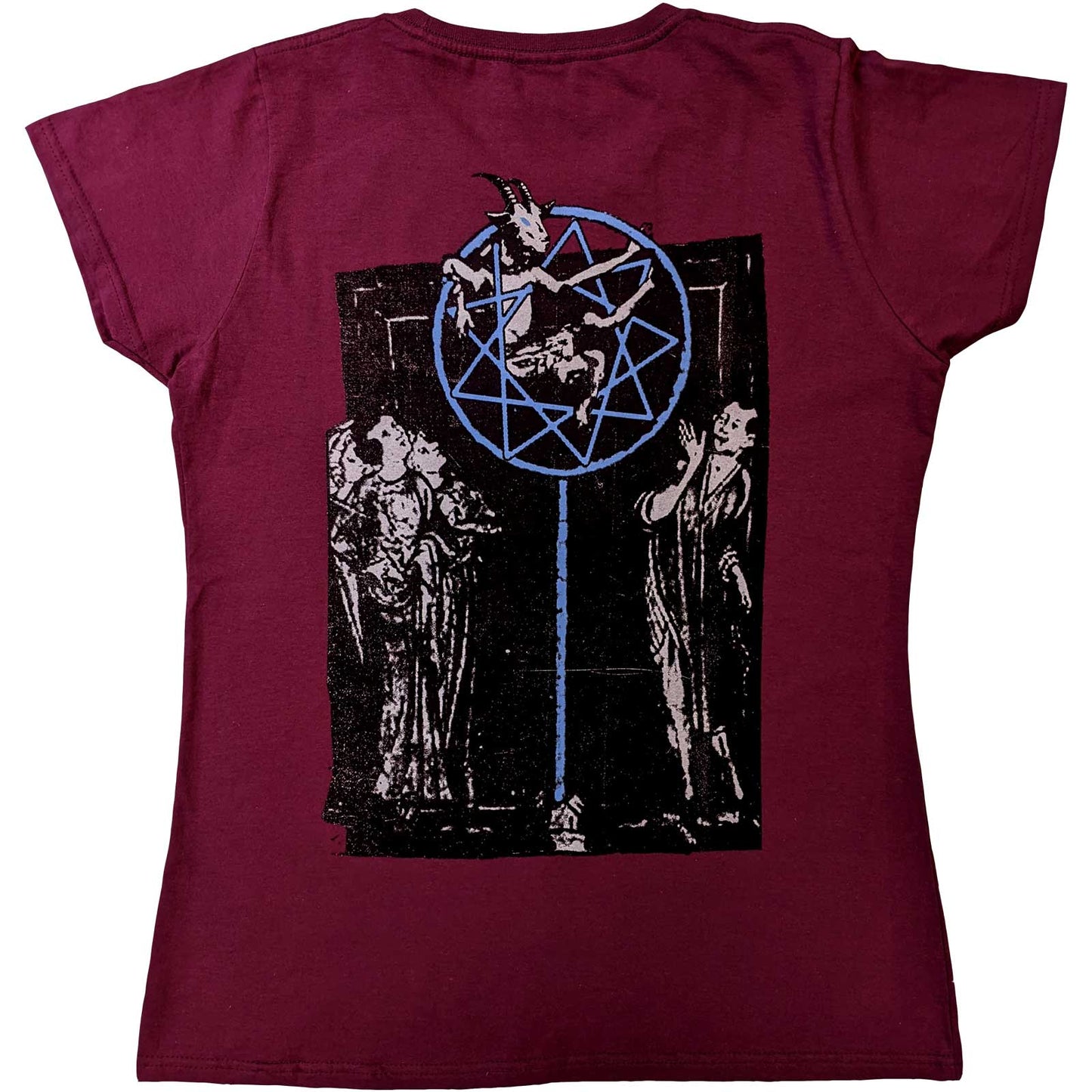 Slipknot Ladies T-Shirt: Goat Logo Demon (Back Print)
