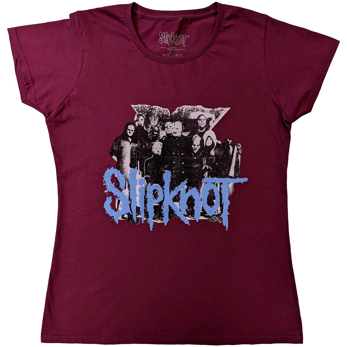 Slipknot Ladies T-Shirt: Goat Logo Demon (Back Print)