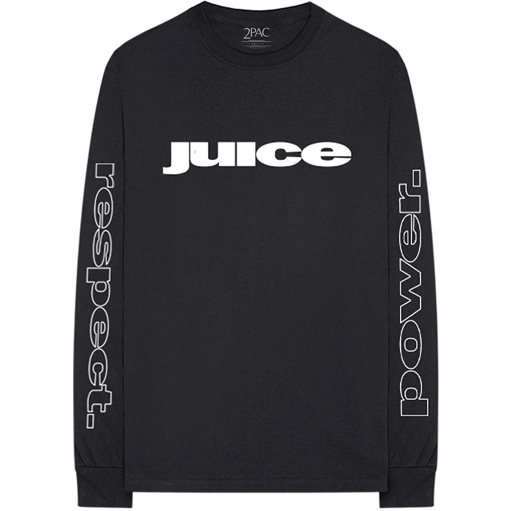 Tupac Unisex Long Sleeve T-Shirt: Respect (Back & Sleeve Print)