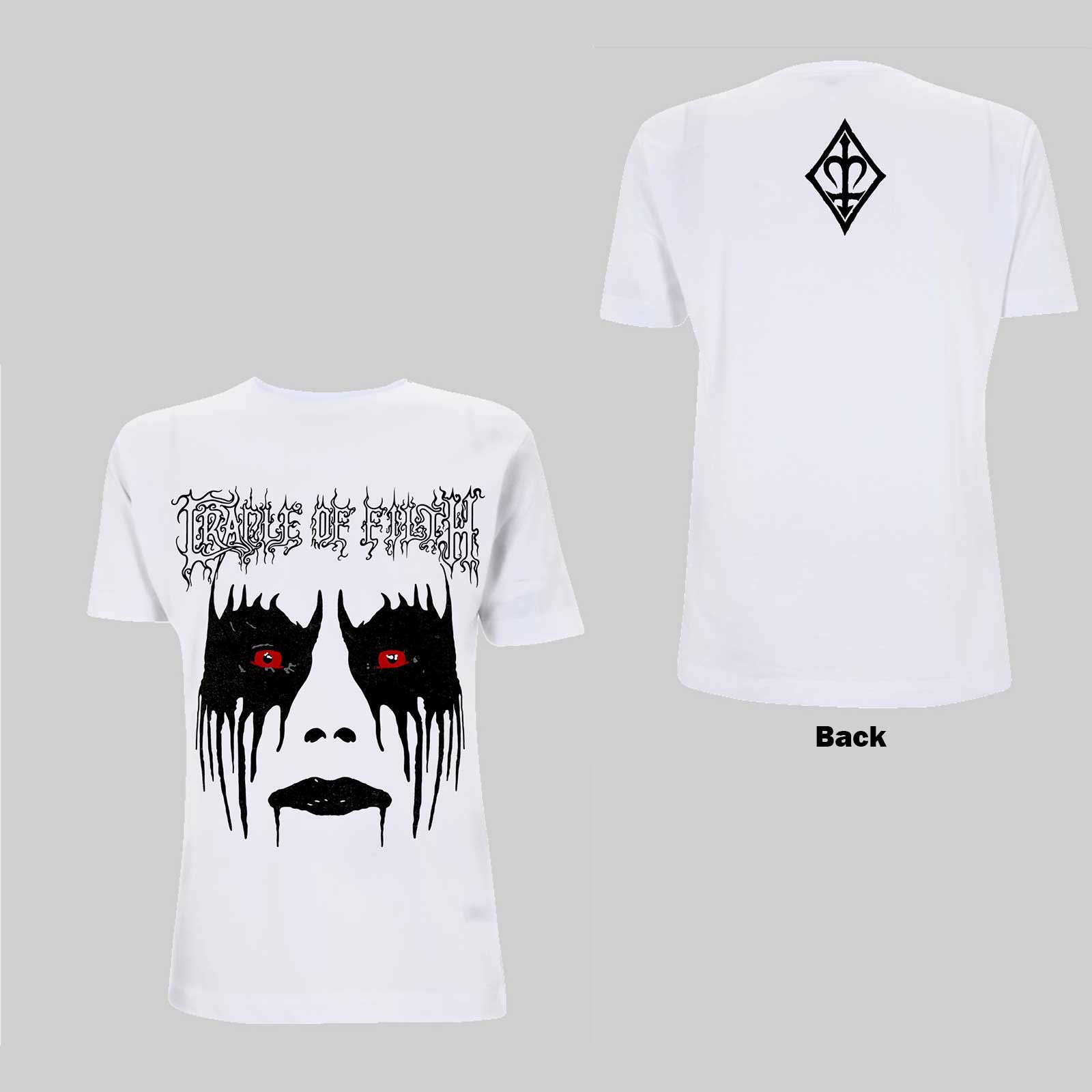 Cradle Of Filth Unisex T-Shirt: Dani Make Up (Back Print) – House