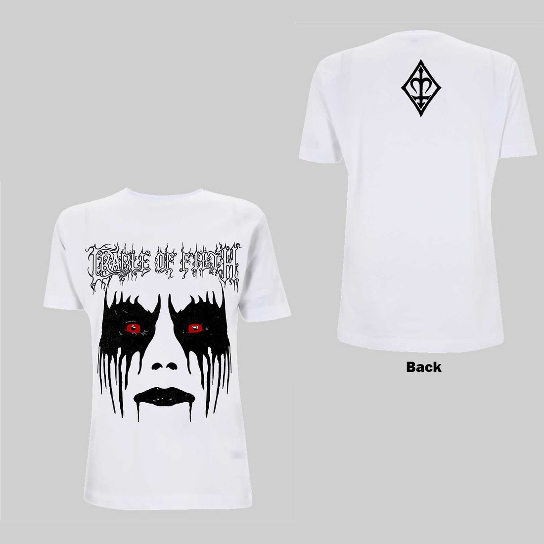 Cradle Of Filth Unisex T-Shirt: Dani Make Up (Back Print)