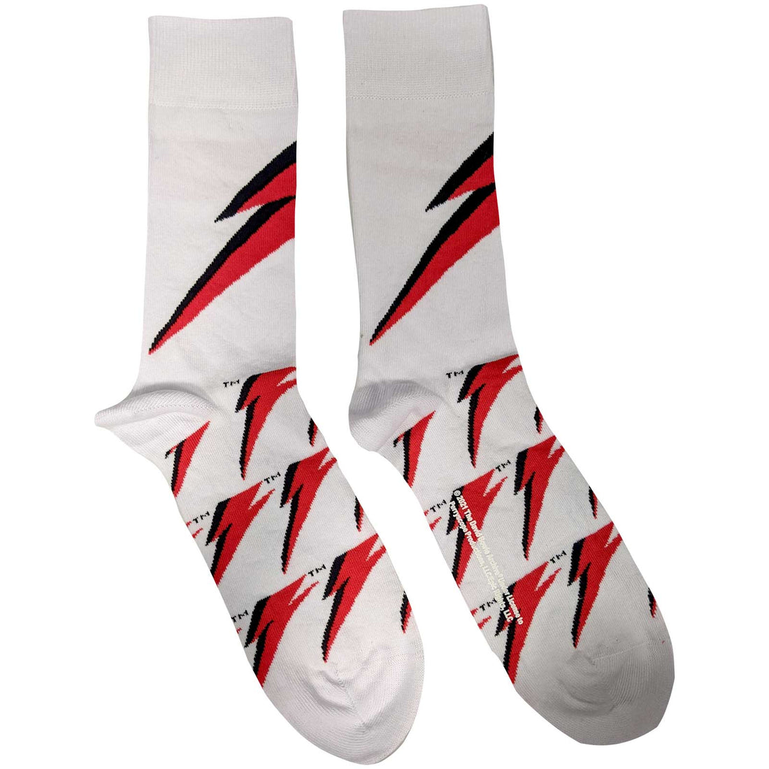 David Bowie Ankle Socks: Flash (US Size 8 - 12)